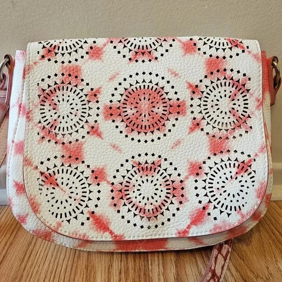 Desigual Tie Dye  Vegan Leather Bohemian Crossbody Mini Bag. - Picture 4 of 11